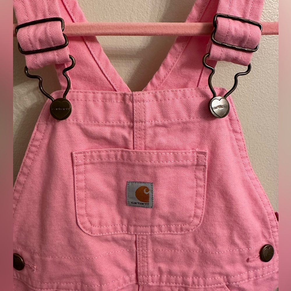 Toddler size 2T pink Carhartt overalls
